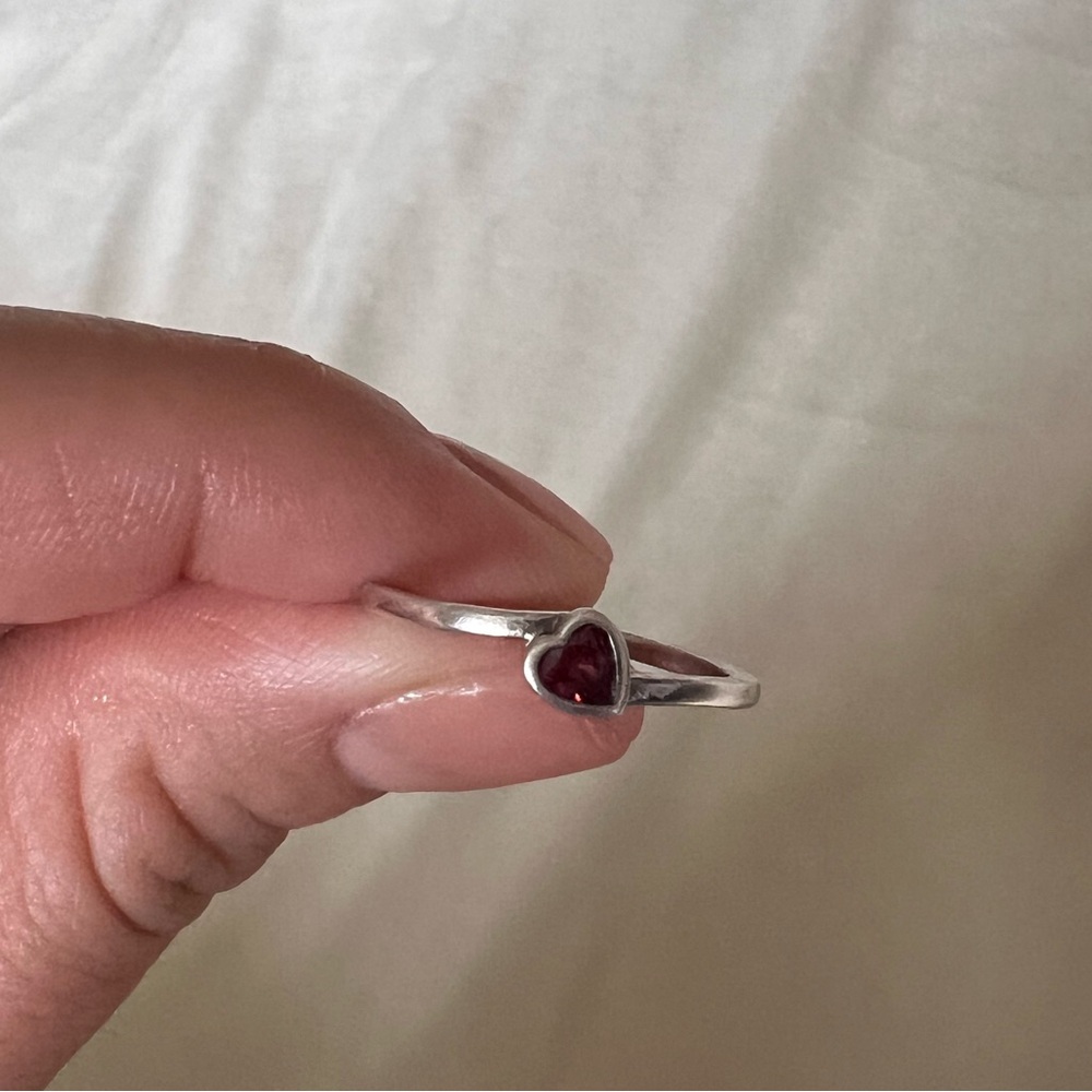 Pandora Ruby Heart Ring - image 1